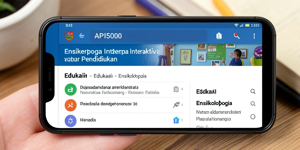 Tampilan antarmuka utama API5000 yang menarik dan informatif.