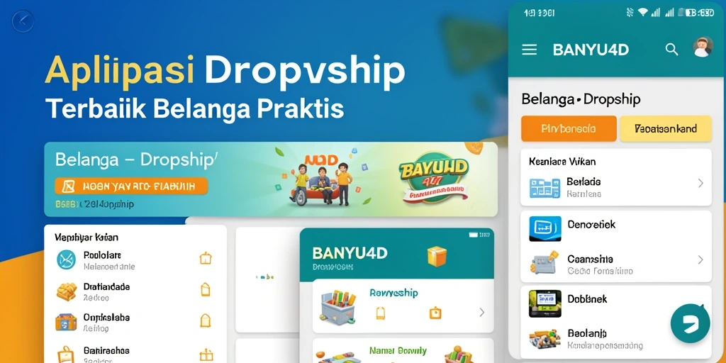 Tampilan antarmuka BANYU4D yang sederhana dan efektif untuk dropship.