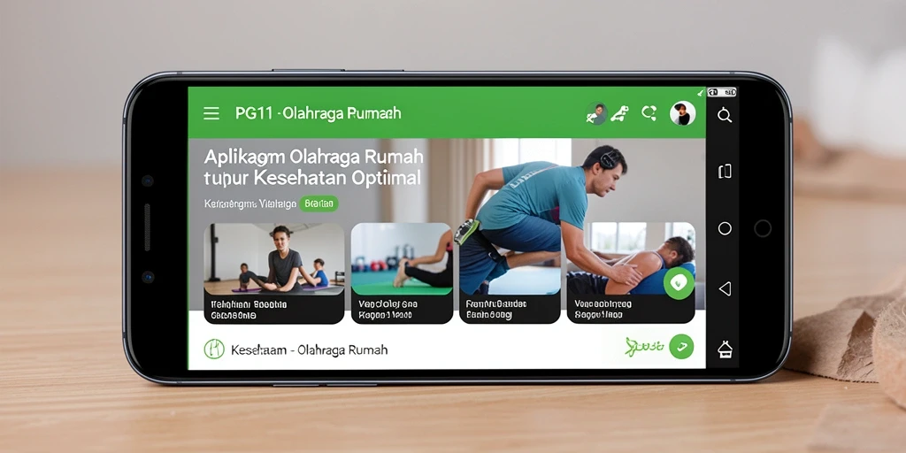 Tampilan antarmuka PG11 yang menarik dan fungsional untuk olahraga rumah.
