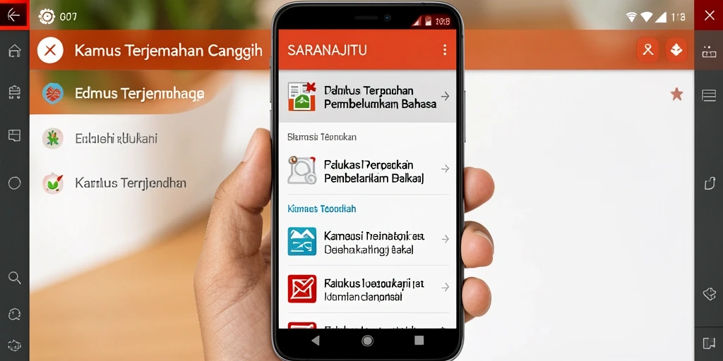 Antarmuka aplikasi SARANAJITU yang sederhana dan informatif.