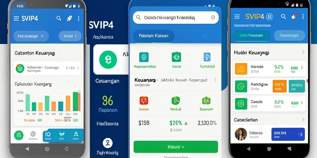 Antarmuka pengguna aplikasi Catatan Keuangan SVIP4 yang sederhana dan efisien.